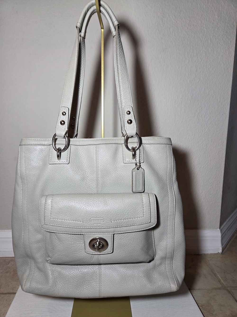 Vintage Coach Penelope Pebbled Leather Hobo Bag Shoulder Tote